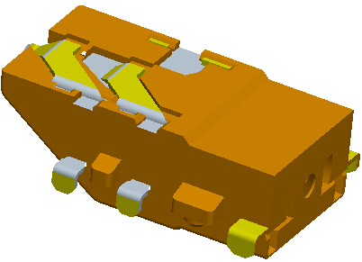 ∅3.5mm 5PIN 耳機座 沉板1.35mm 5DIP TYPE斜口式